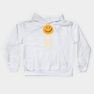 Smiley Paper Clip Kids Hoodie